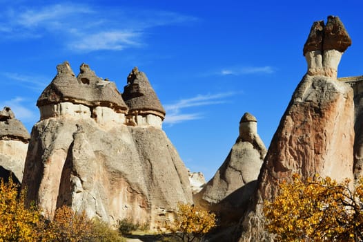 Rocks of Cappadocia in Central Anatolia, Turkey