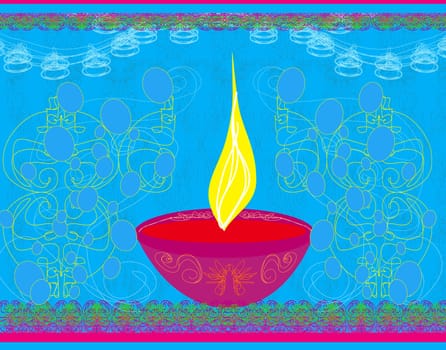 abstract diwali celebration background, vector illustration