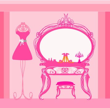 elegant style dressing room