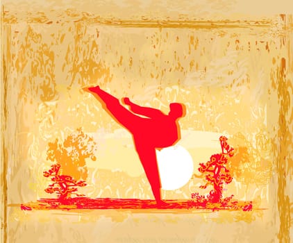 karate Grunge poster