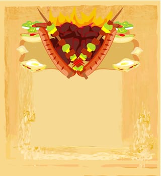 Vintage Barbecue Party Invitation