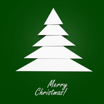 Christmas tree abstract