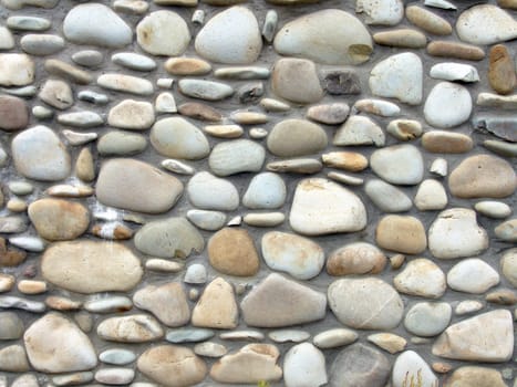 The smooth stone background, design of wall or fence