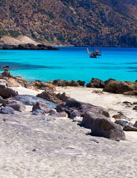 Amazing view of Kedrodasos beach, island of Crete, Greece