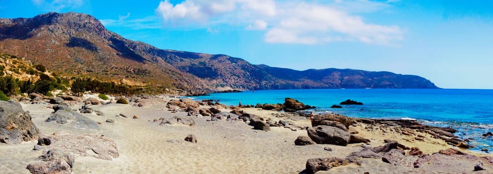 Amazing view of Kedrodasos beach, island of Crete, Greece