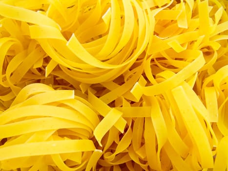 food background a pile of beautiful spaghetti macro