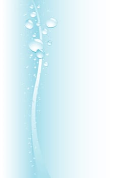 Simple drops blue background for design