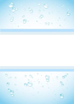 Simple drops blue background for design