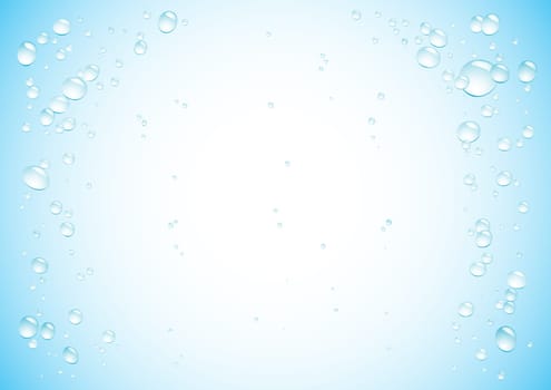 Simple drops blue background for design