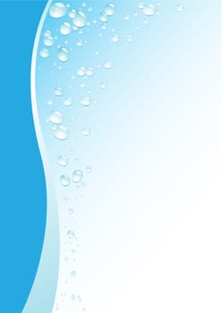 Simple drops blue background for design