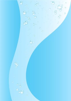 Simple drops blue background for design