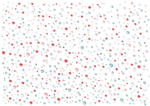 Color drops and balls vector background for design