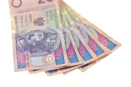 zloty banknotes from poland