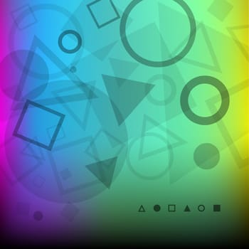 The modern abstract color background of dark geometrical shapes