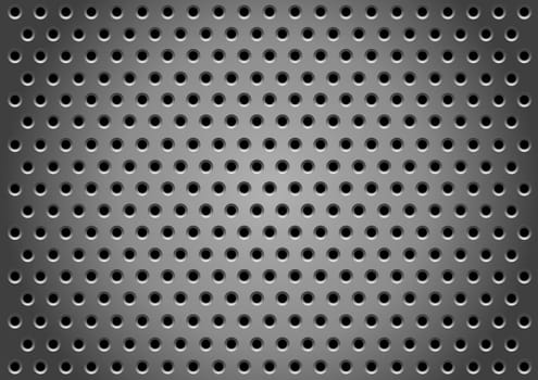 abstract metallic holes background for design