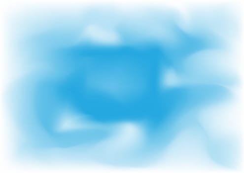 Beautiful meshes clouds on the blue sky