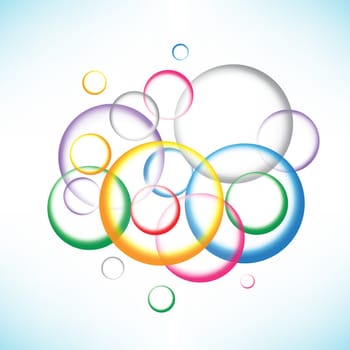 The beautiful eps10 color circles background