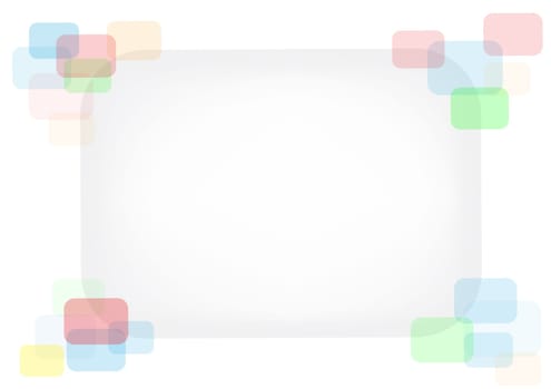 The rounded rectangular eps10 color background for text