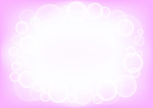 The rounded circles eps10 pink background