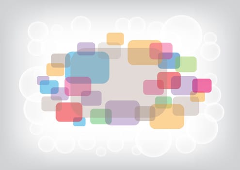 The rounded rectangular and circles eps10 color background