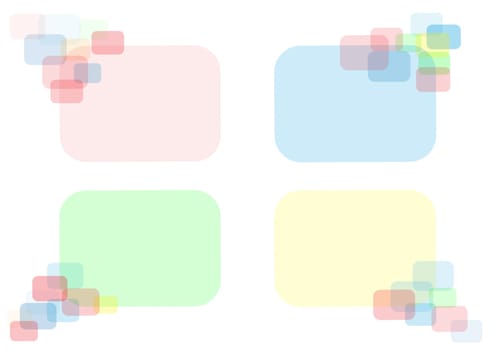 The rounded rectangular eps10 color background for text