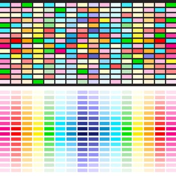 The beautiful gradient rainbow colors palette, background design