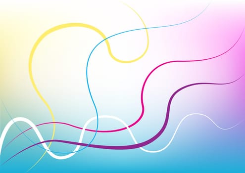 the beautiful color lines on the mesh background
