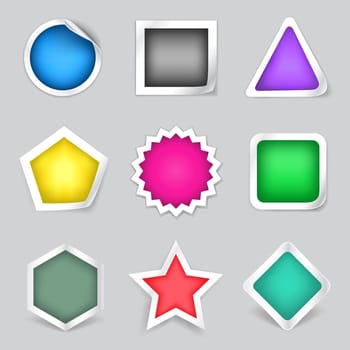 The stickers set suitable to show different advertisements messages