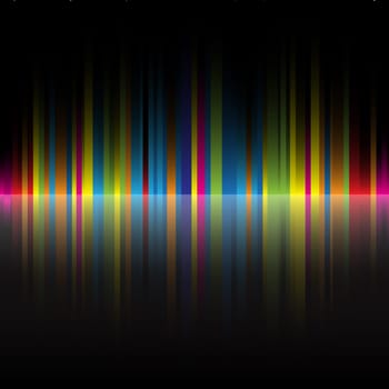 The beautiful gradient rainbow colors black background for design