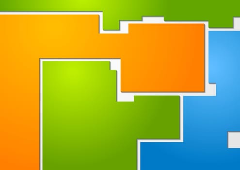 Bright multicolored shapes vector background