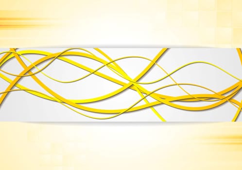 Bright yellow vector business background