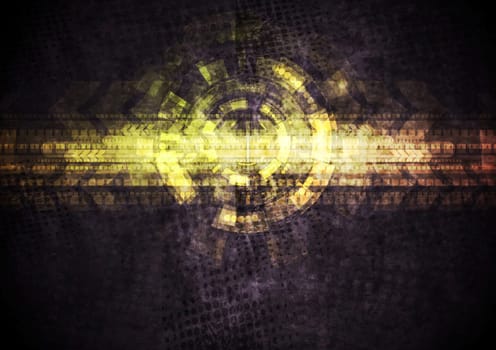 Abstract grunge tech vector design