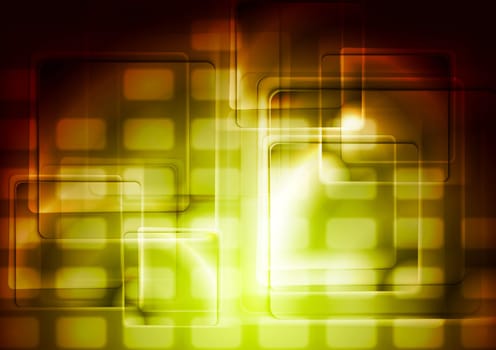 Abstract glossy squares vector tech background