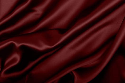 Red Texture - Dark Wavy Glossy Silk Drapery