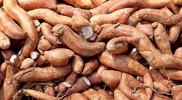 Nutrition sweet potato yam carbohydrate  food background