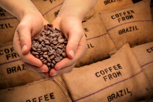 Trade with coffee beans