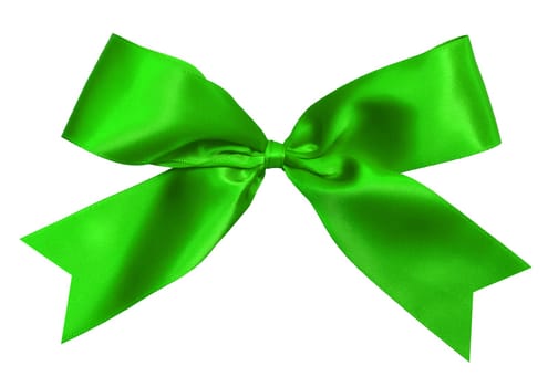 green bow isolated
