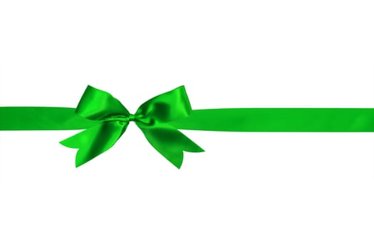green bow isolated