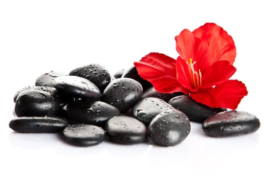 Zen pebbles.  background of a spa with stones