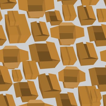 Boxes seamless pattern background