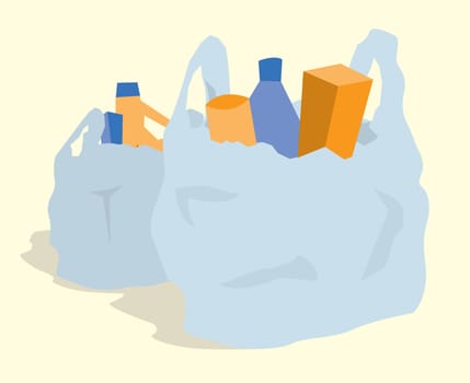 Supermarket shopping / Grocery bags