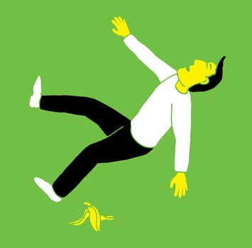 Slipping on a banana