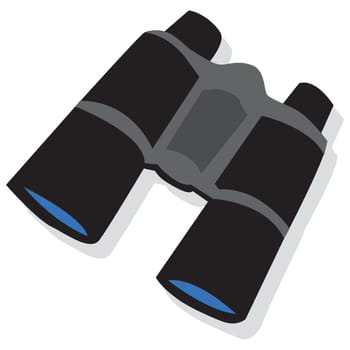 Black binoculars