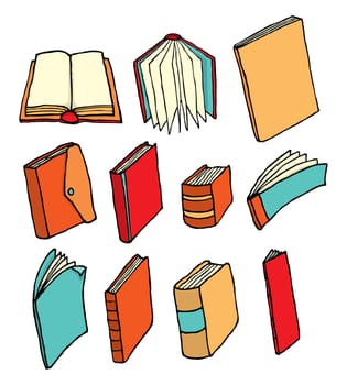 Colorful printed media / Book collection