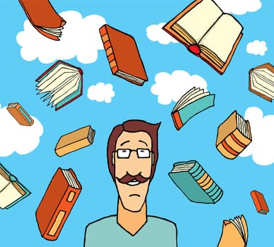Books falling from the sky / Knowledge