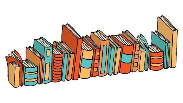 Different standing books / Library stack
