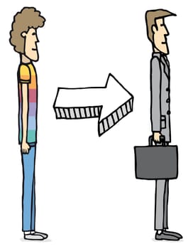 Growing up and changing / Businessman education