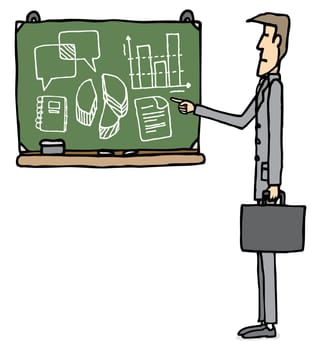 Business school / Learning businessman
