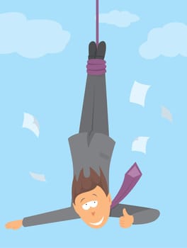 Businessman taking risks