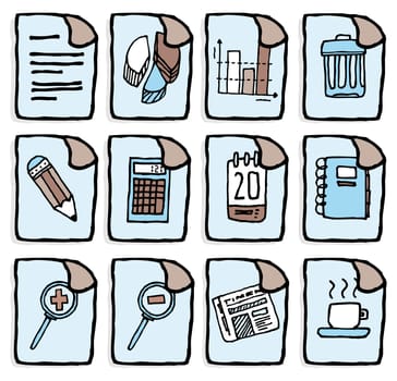 Vector business icons / Office applications